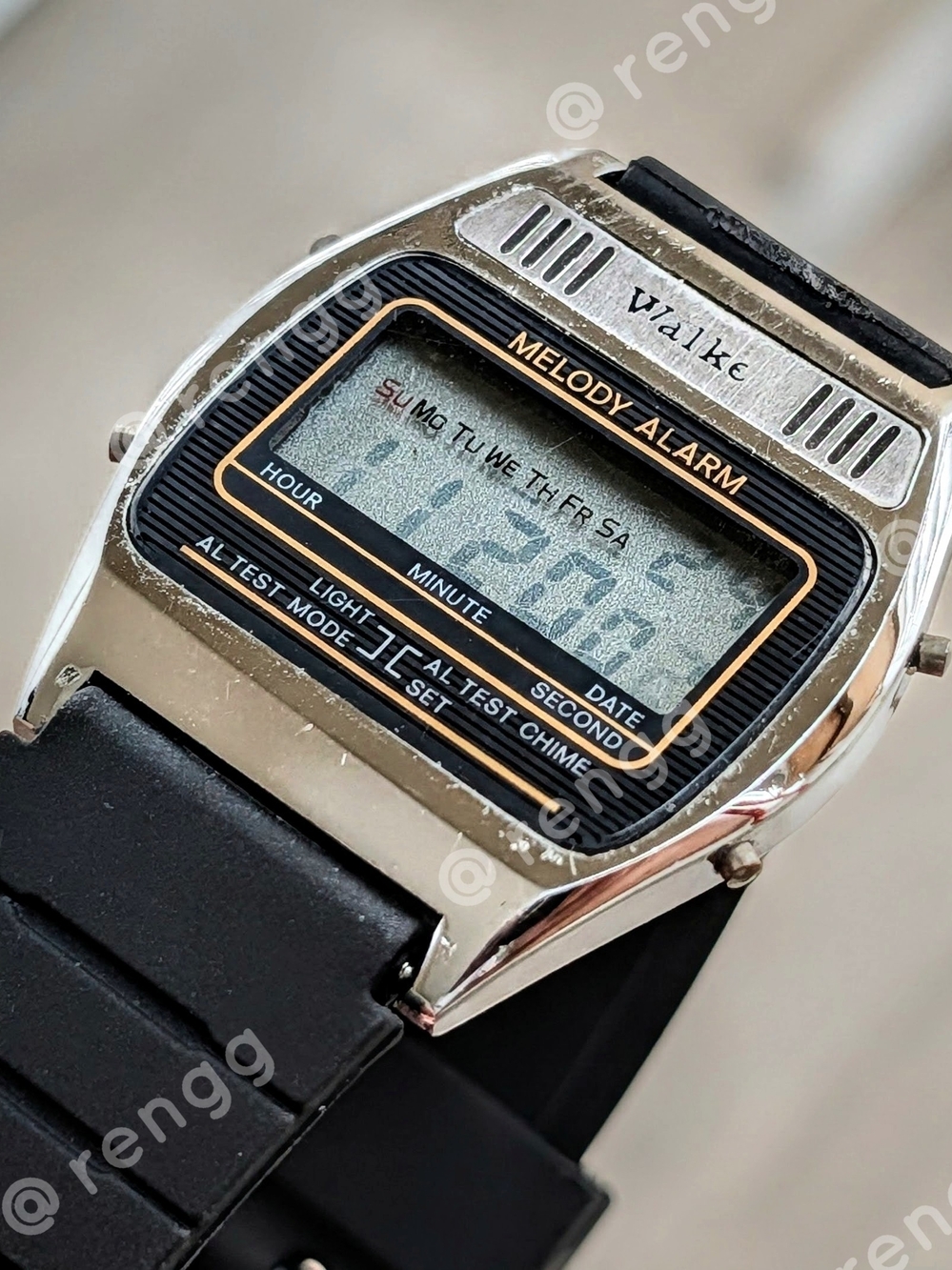 Vintage Walker Black Digital Watch
